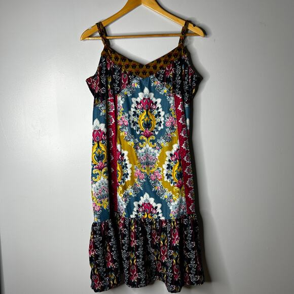 Anthropologie Zadie Velvet Slip Babydoll Dress Women's Large Festival Artsy Boho - Picture 5 of 12